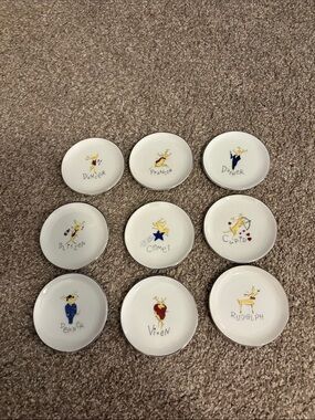 Pottery Barn - Set of 9 Reindeer coasters